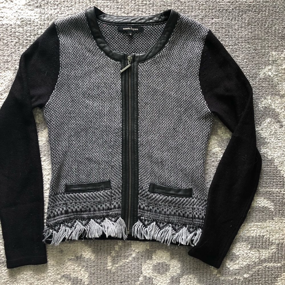 Nanette Lepore Knit Cardigan Sweater Jacket XS